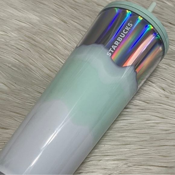 Starbucks Holiday Ice Wave Iridescent Mint Tumbler - Picture 2 of 4